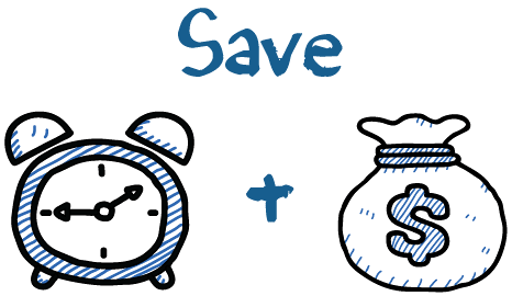 Save Time and Money Image